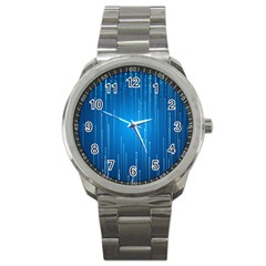 Abstract Line Space Sport Metal Watch by HermanTelo