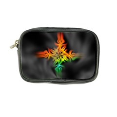 Smoke Rainbow Abstract Fractal Coin Purse by HermanTelo