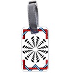 Star Illusion Mandala Luggage Tags (Two Sides) Front