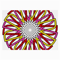 Sun Abstract Mandala Large Glasses Cloth by HermanTelo