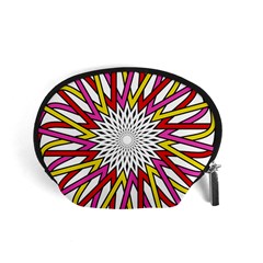 Sun Abstract Mandala Accessory Pouch (small) by HermanTelo