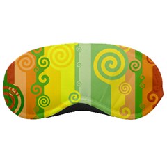 Ring Kringel Background Abstract Yellow Sleeping Masks by HermanTelo