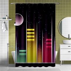 Illustrations Background Abstract Colors Shower Curtain 48  X 72  (small)  by Pakrebo