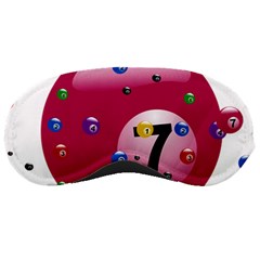 Billiard Ball Ball Game Pink Sleeping Mask by HermanTelo