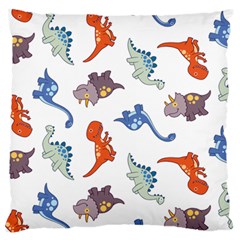 Pattern Dinosaurs Standard Flano Cushion Case (two Sides) by HermanTelo