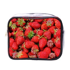 Strawberries Mini Toiletries Bag (one Side) by TheAmericanDream