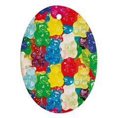 Gummy Bear Oval Ornament (two Sides) by TheAmericanDream