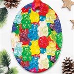 Gummy Bear Oval Ornament (Two Sides) Front