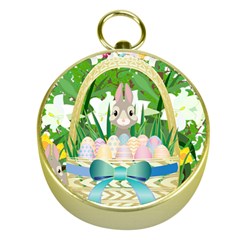 Graphic Easter Easter Basket Spring Gold Compasses by Pakrebo