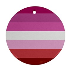 Lesbian Pride Flag Ornament (round) by lgbtnation