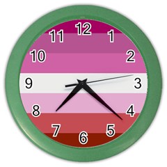 Lesbian Pride Flag Color Wall Clock by lgbtnation