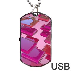 Render 3d Rendering Design Space Dog Tag Usb Flash (one Side) by Pakrebo