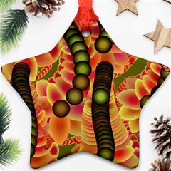 Abstract Background Digital Green Ornament (star) by HermanTelo