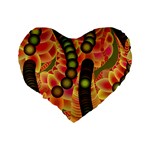 Abstract Background Digital Green Standard 16  Premium Heart Shape Cushions Back