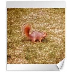 Squirrel Canvas 8  X 10  by Riverwoman