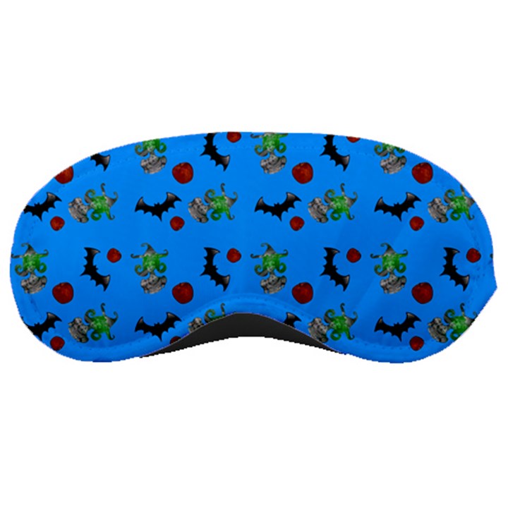 Halloween Witch Pattern Blue Sleeping Mask