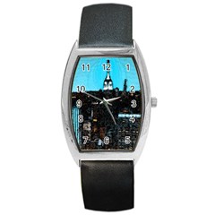 City Town Barrel Style Metal Watch by snowwhitegirl