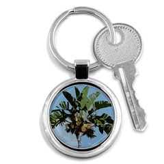 Palm Tree Key Chain (round) by snowwhitegirl