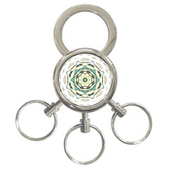 Circle Vector Background Abstract 3-ring Key Chain by HermanTelo