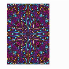 Kaleidoscope Triangle Curved Large Garden Flag (two Sides) by HermanTelo