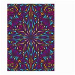 Kaleidoscope Triangle Curved Large Garden Flag (Two Sides) Front