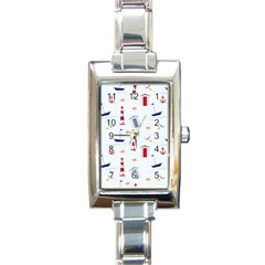 Nautical Sea Rectangle Italian Charm Watch by HermanTelo