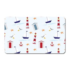 Nautical Sea Magnet (rectangular) by HermanTelo