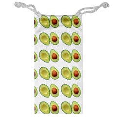 Pattern Avocado Green Fruit Jewelry Bag by HermanTelo