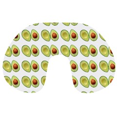 Pattern Avocado Green Fruit Travel Neck Pillow by HermanTelo