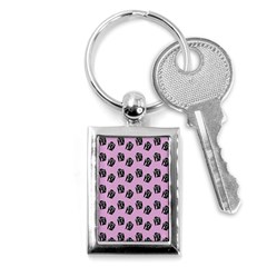 Girl Face Lilac Key Chain (rectangle) by snowwhitegirl