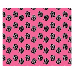 Girl Face Pink Double Sided Flano Blanket (small)  by snowwhitegirl