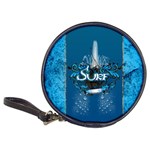 Sport, Surfboard With Water Drops Classic 20-CD Wallets Front