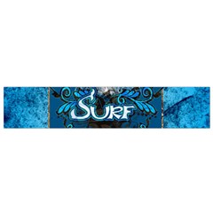 Sport, Surfboard With Water Drops Small Flano Scarf by FantasyWorld7