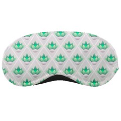 Plant Pattern Green Leaf Flora Sleeping Mask by HermanTelo