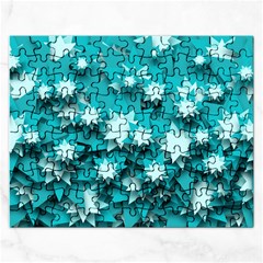 Stars Christmas Ice 3d Rectangular Jigsaw Puzzl by HermanTelo