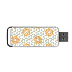 Stamping Pattern Yellow Portable Usb Flash (two Sides) by HermanTelo