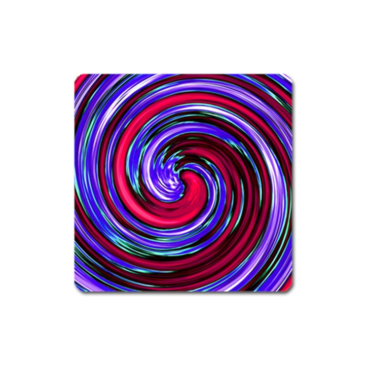 Swirl Vortex Motion Square Magnet