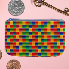 Background Colorful Abstract Large Coin Purse by Bajindul