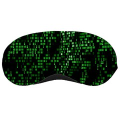 Abstract Plaid Green Sleeping Mask by Bajindul