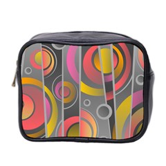 Abstract Colorful Background Grey Mini Toiletries Bag (two Sides) by Bajindul