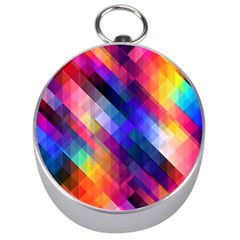 Abstract Background Colorful Pattern Silver Compasses by Bajindul