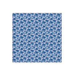 Blue Pattern Scrapbook Satin Bandana Scarf by Bajindul