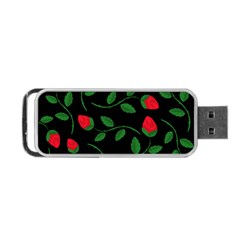 Roses Flowers Spring Flower Nature Portable Usb Flash (two Sides) by Bajindul