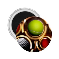 Sport Ball Tennis Golf Football 2 25  Magnets by Bajindul