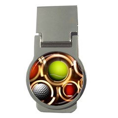 Sport Ball Tennis Golf Football Money Clips (round)  by Bajindul