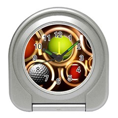 Sport Ball Tennis Golf Football Travel Alarm Clock by Bajindul