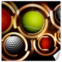 Sport Ball Tennis Golf Football Canvas 20  X 20  by Bajindul