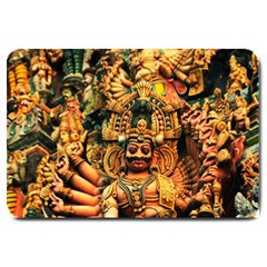 Sculpture Art Temple Tower Large Doormat  by Pakrebo