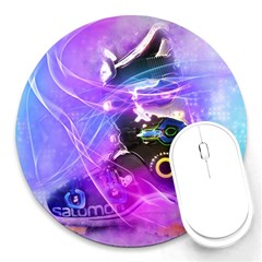 Ski Boot Ski Boots Skiing Activity Round Mousepads by Pakrebo