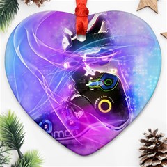 Ski Boot Ski Boots Skiing Activity Heart Ornament (two Sides) by Pakrebo